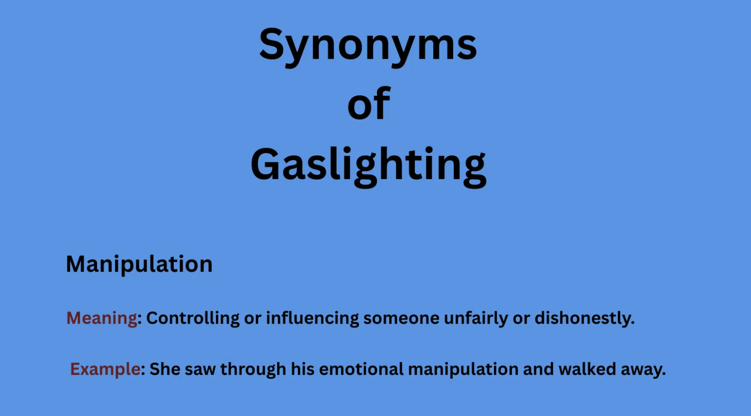 synonyms for gaslighting